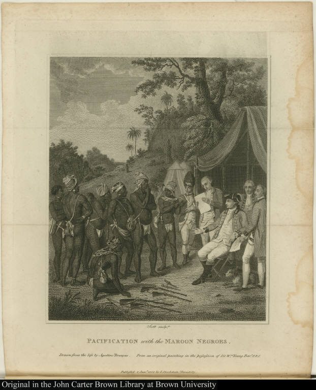 Pacification with the Maroon Negroes.