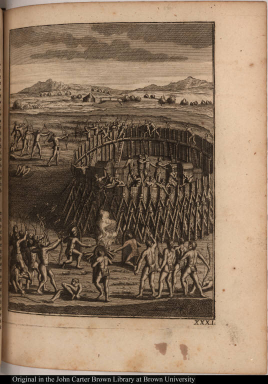 [Siege of native American fort]