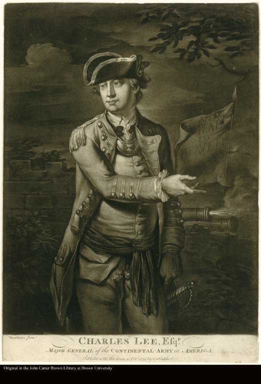 CHARLES LEE, ESQR. MAJOR GENERAL of the CONTINENTAL-ARMY in AMERICA.