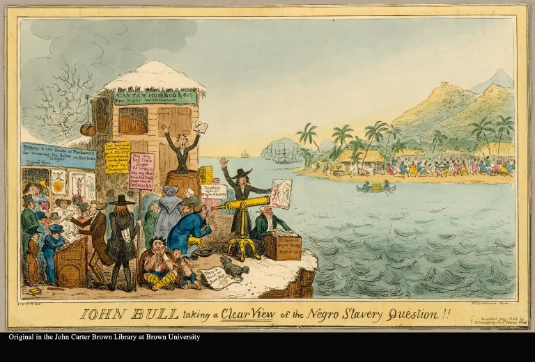 JOHN BULL taking a Clear View of the Negro Slavery Question!!