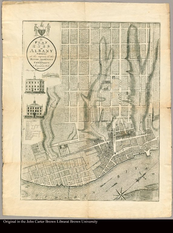 A plan of the City of Albany surveyed at the request of the mayor, aldermen and commonalty by Simeon De Witt