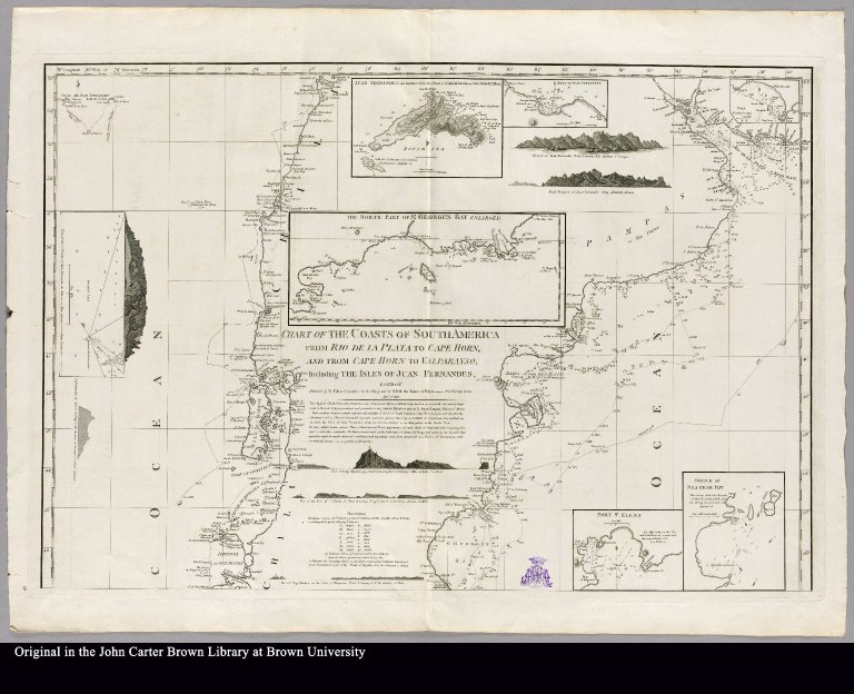 [Southern South America from Valparaiso and Buenos Aires to the Golfo San Jorge]