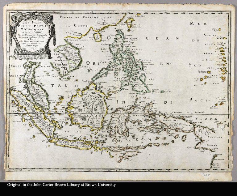 Les Isles Philippines Molucques et de La Sonde par le Sr. Sanson d'Abbeville Geographe ordinaire du Roy