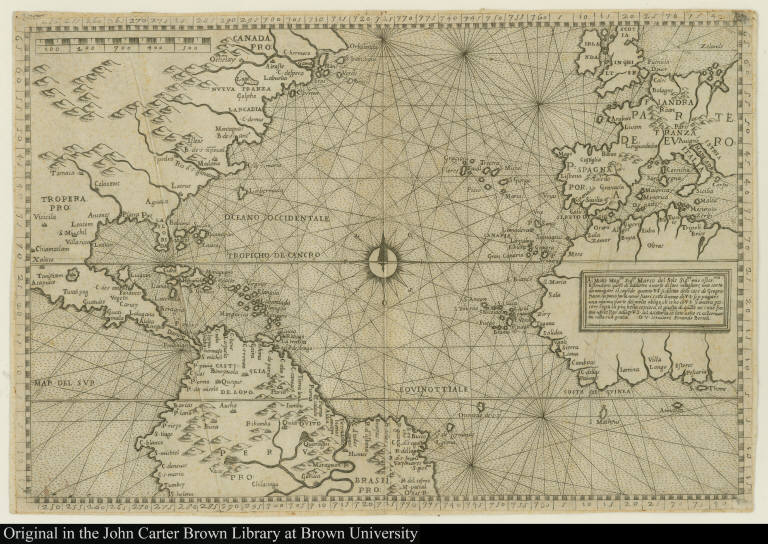 [Chart of the Atlantic Ocean]