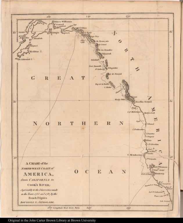 A Chart of the North-west Coast of America, from California to Cook's River; ...