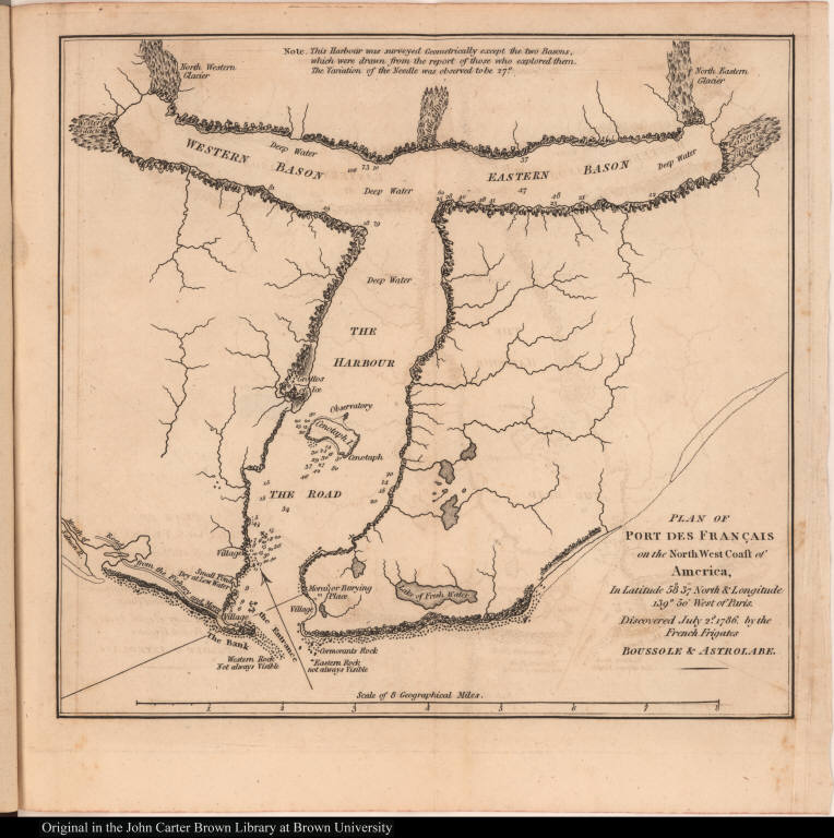 Plan of Port des Français on the North West Coast of America, ... Discovered July 2d, 1786. ...