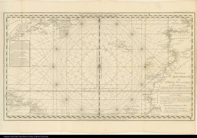 Nouvelle Carte Réduite de l'Océan Atlantique ou Occidental ...