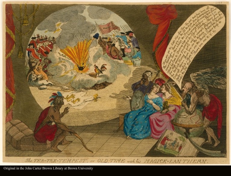 The TEA-TAX-TEMPEST, or OLD TIME with his MAGICK=LANTHERN.