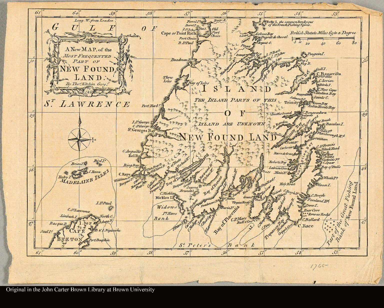 A new map of the most frequented part of New Found Land [cartographic ...