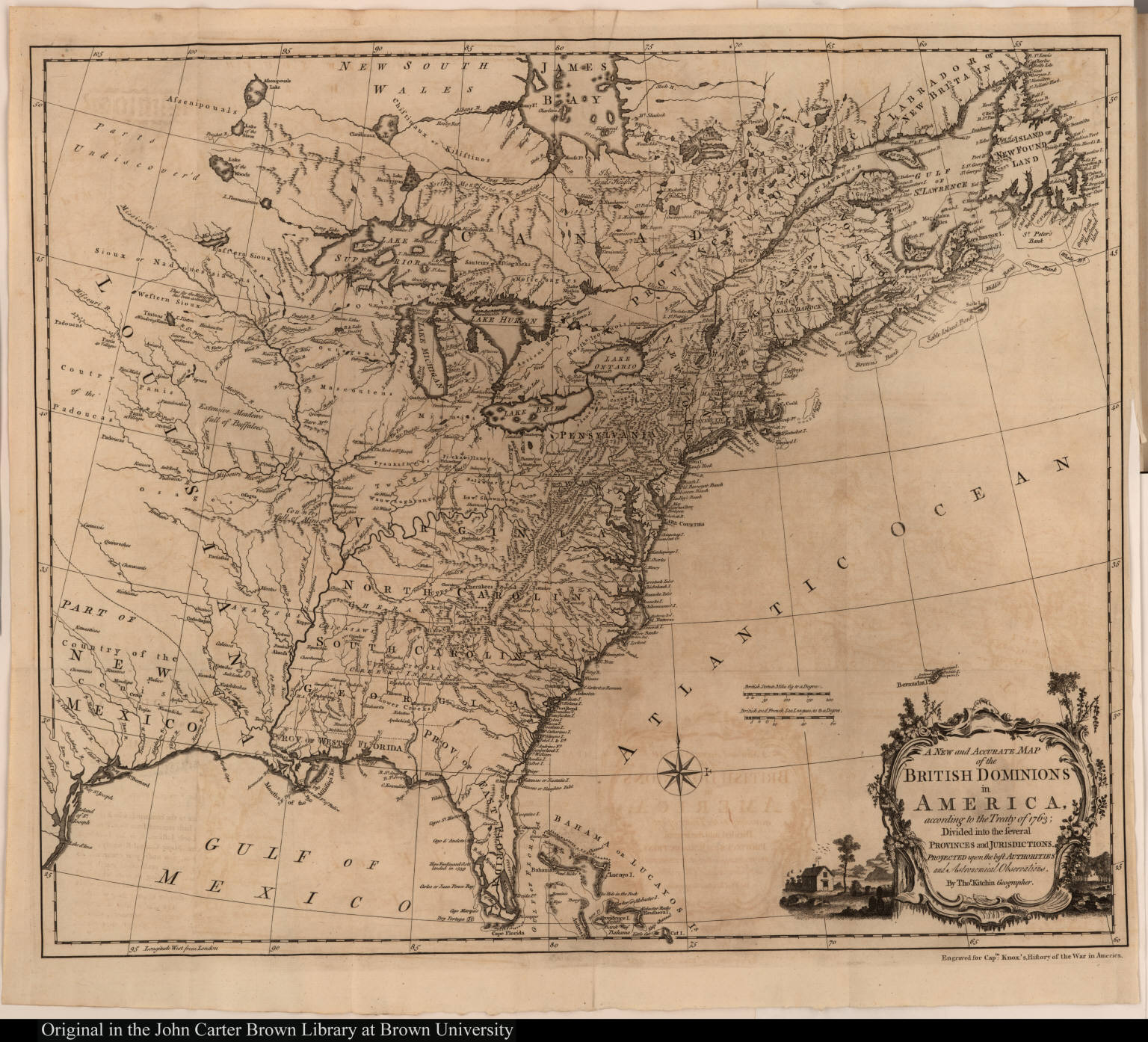 A New and Accurate Map of the British Dominions in America, according ...